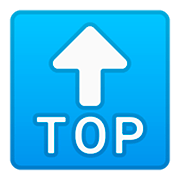 Emoji 🔝 Freccia TOP su Google Android 11.0.