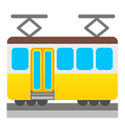 🚋 Emoji Vagón De Tranvía en Google Android 11.0.