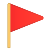 Emoji 🚩 Bandierina Rossa su Google Android 11.0.