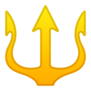 🔱 Emoji Emblema De Tridente en Google Android 11.0.