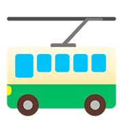 🚎 Emoji ônibus Movido A Eletricidade na Google Android 11.0.