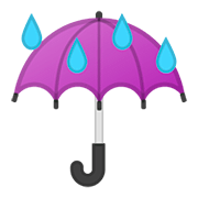 Emoji ☔ Ombrello Con Gocce Di Pioggia su Google Android 11.0.
