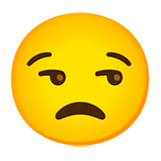 Emoji 😒 Faccina Contrariata su Google Android 11.0.