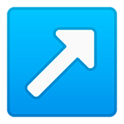 ↗️ Emoji Flecha Hacia La Esquina Superior Derecha en Google Android 11.0.
