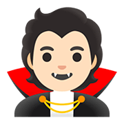 🧛🏻 Emoji Vampiro: Tono De Piel Claro en Google Android 11.0.