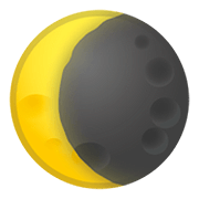 Emoji 🌘 Luna Calante su Google Android 11.0.