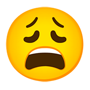 😩 Emoji erschöpftes Gesicht Google Android 11.0.