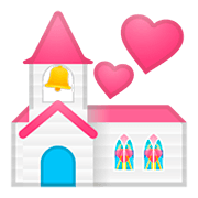 💒 Emoji Iglesia Celebrando Boda en Google Android 11.0.