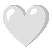 🤍 Emoji Coração Branco na Google Android 11.0.