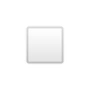 ◽ Emoji Quadrado Branco Médio Menor na Google Android 11.0.