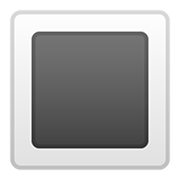 Emoji 🔳 Tasto Quadrato Nero Con Bordo Bianco su Google Android 11.0.