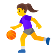 Emoji ⛹️‍♀️ Donna Che Fa Rimbalzare Una Palla su Google Android 11.0.