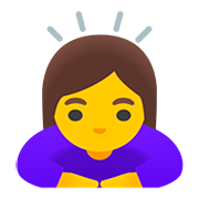 🙇‍♀️ Emoji sich verbeugende Frau Google Android 11.0.