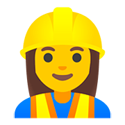 👷‍♀️ Emoji Bauarbeiterin Google Android 11.0.