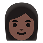 👩🏿 Emoji Mulher: Pele Escura na Google Android 11.0.