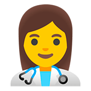 Emoji 👩‍⚕️ Operatrice Sanitaria su Google Android 11.0.