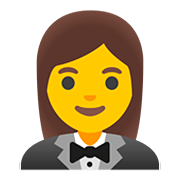 🤵‍♀️ Emoji Frau im Smoking Google Android 11.0.