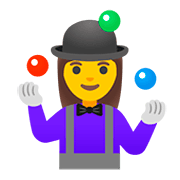 🤹‍♀️ Emoji Mujer Haciendo Malabares en Google Android 11.0.