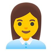 👩‍💼 Emoji Oficinista Mujer en Google Android 11.0.