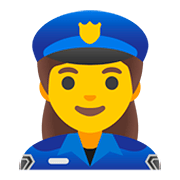 👮‍♀️ Emoji Agente De Policía Mujer en Google Android 11.0.