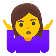 Emoji 🤷‍♀️ Donna Che Scrolla Le Spalle su Google Android 11.0.