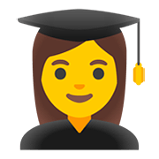 Émoji 👩‍🎓 étudiante sur Google Android 11.0.