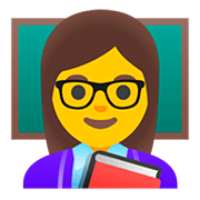 Émoji 👩‍🏫 Enseignante sur Google Android 11.0.