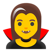 🧛‍♀️ Emoji weiblicher Vampir Google Android 11.0.