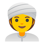 Emoji 👳‍♀️ Donna Con Turbante su Google Android 11.0.