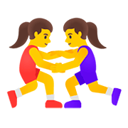 🤼‍♀️ Emoji Mujeres Luchando en Google Android 11.0.