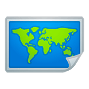 Emoji 🗺️ Mappa Mondiale su Google Android 11.0.