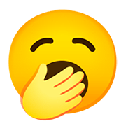 Emoji 🥱 Faccina Che Sbadiglia su Google Android 11.0.