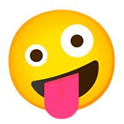 🤪 Emoji Rosto Bizarro na Google Android 11.0.