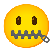 🤐 Emoji Rosto Com Boca De Zíper na Google Android 11.0.
