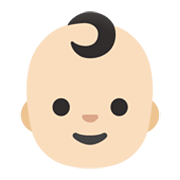 👶🏻 Emoji Bebé: Tono De Piel Claro en Google Android 12.0.