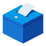 Emoji 🗳️ Urna Elettorale Con Scheda su Google Android 12.0.