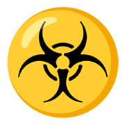 Émoji ☣️ Danger Biologique sur Google Android 12.0.