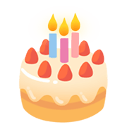 Émoji 🎂 Gâteau D’anniversaire sur Google Android 12.0.