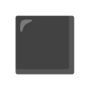 ◼️ Emoji mittelgroßes schwarzes Quadrat Google Android 12.0.