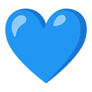 Émoji 💙 Cœur Bleu sur Google Android 12.0.