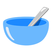 Emoji 🥣 Ciotola Con Cucchiaio su Google Android 12.0.
