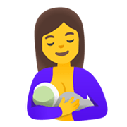 Emoji 🤱 Allattare su Google Android 12.0.