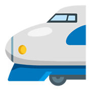 Emoji 🚅 Treno Alta Velocità Punta Arrotondata su Google Android 12.0.