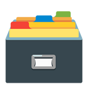 Émoji 🗃️ Boîte à Dossiers sur Google Android 12.0.