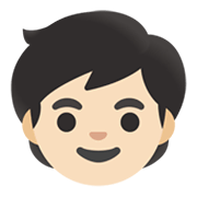 Emoji 🧒🏻 Bimbo: Carnagione Chiara su Google Android 12.0.