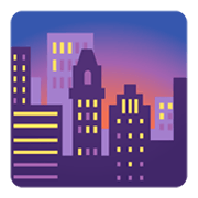 Emoji 🌆 Città Al Tramonto su Google Android 12.0.