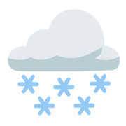 🌨️ Emoji Nube Con Nieve en Google Android 12.0.