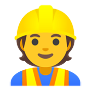 👷 Emoji Obrero en Google Android 12.0.