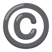 Émoji ©️ Symbole Copyright sur Google Android 12.0.