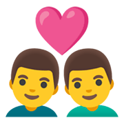 👨‍❤️‍👨 Emoji Liebespaar: Mann, Mann Google Android 12.0.